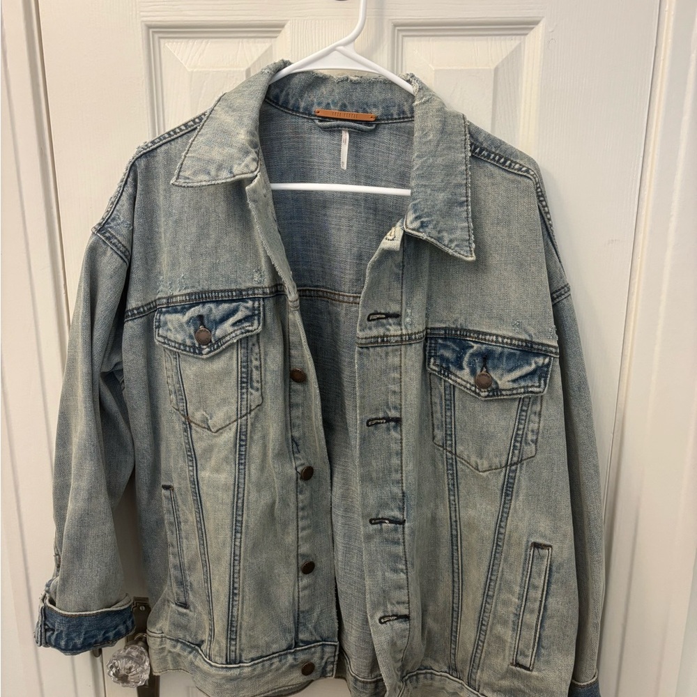 Free People Oversized Denim Jacket